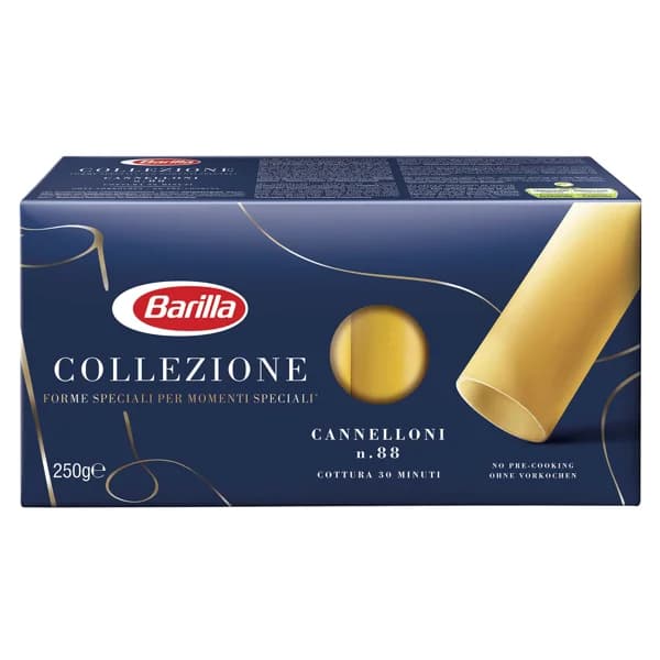 BARILLA Pasta Gourmet La Collezione Cannelloni N.88 (Canelones) BARILLA 250 g. - 0.25 kg - Imagen del producto en Findit