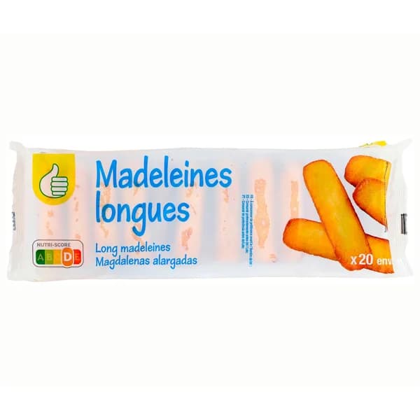 PRODUCTO ALCAMPO Magdalenas alargadas auchan económico 250g. - 0.25 kg - Imagen del producto en Findit