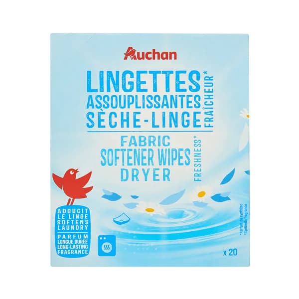 PRODUCTO ALCAMPO Toallitas suavizantes para secadora 20 ud. - 1 ud - Imagen del producto en Findit