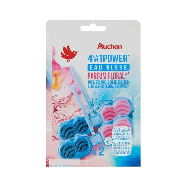 PRODUCTO ALCAMPO Power balls wc 4 en 1 floral-agua azul 2 uds. - 1 ud - Imagen del producto en Findit