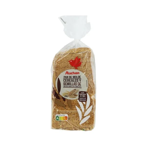 PRODUCTO ALCAMPO Pan de molde de 12 cereales y semillas 580 g. - 0.58 kg - Imagen del producto en Findit