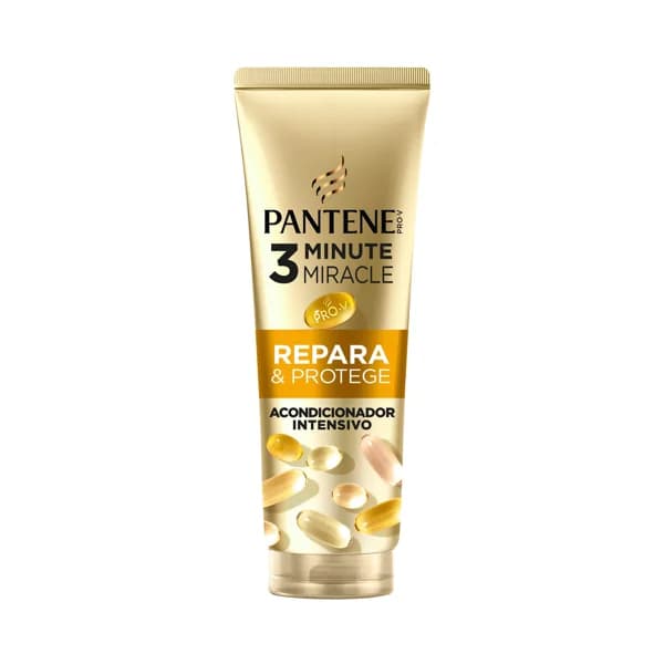 PANTENE 3 Minute miracle Acondicionador intensivo reparador y protector, para cabellos secos y dañados 220 ml. - 0.22 l - Imagen del producto en Findit