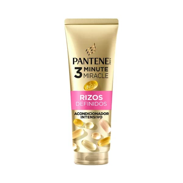 PANTENE 3 Minute miracle Acondicionador intensivo para rizos rebeldes y encrespados 220 ml. - 0.22 l - Imagen del producto en Findit