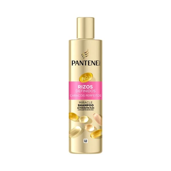PANTENE Pro-v Rizos definidos Champú con aceite de ricino, para rizos rebeldes o encrespados 250 ml. - 0.25 l - Imagen del producto en Findit
