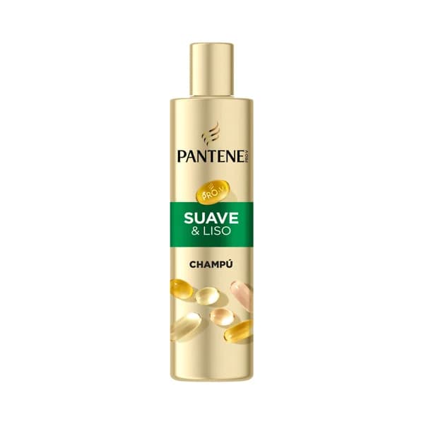 PANTENE Pro-v Suave y liso Champú con ácido Hialurónico, para cabellos encrespados y secos 250 ml. - 0.25 l - Imagen del producto en Findit