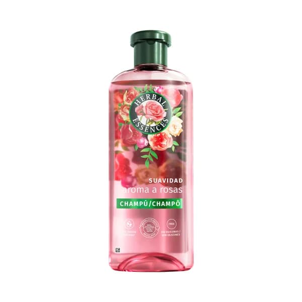 HERBAL ESSENCES Champú suavizante e hidratante con aroma a rosas, para cabellos secos 350 ml. - 0.35 l - Imagen del producto en Findit