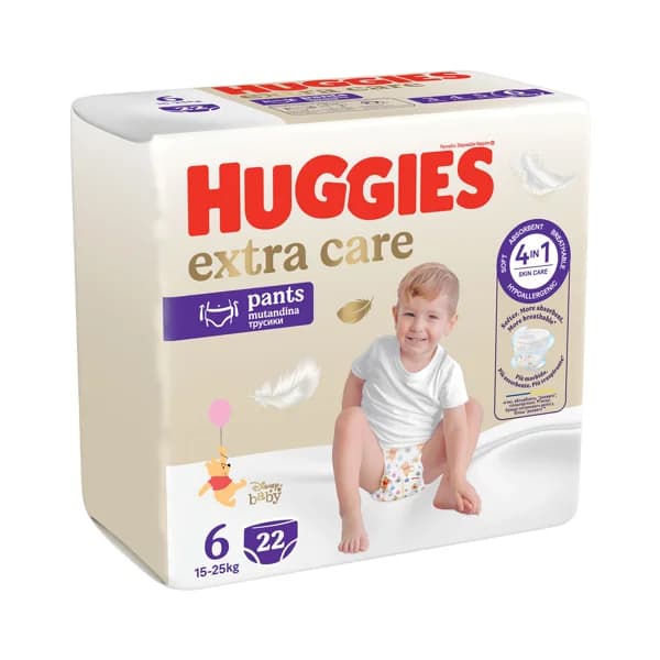 HUGGIES Extra care Pañales tipo Pants talla 6 (15-25 kg) 22 uds. - 1 ud - Imagen del producto en Findit