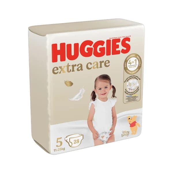 HUGGIES Extra care Pañales talla 5 (11-25 kg) 28 uds. - 1 ud - Imagen del producto en Findit
