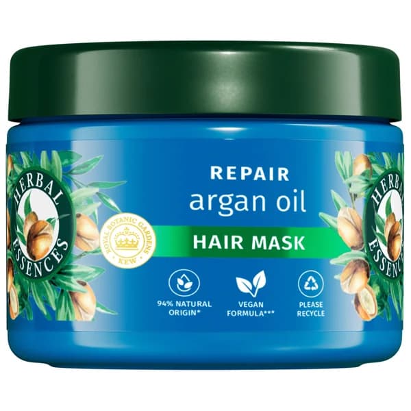 HERBAL ESSENCES Mascarilla capilar reparadora con aceite de argán, para cabellos dañados 300 ml. - 0.5 l - Imagen del producto en Findit