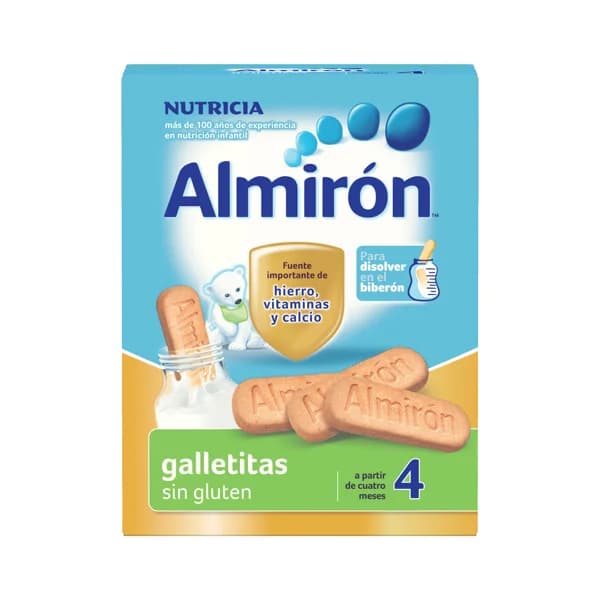 ALMIRÓN Galletitas sin gluten para disolver en el biberón a partir de 4 meses ALMIRÓN 250 g. - 0.25 kg - Imagen del producto en Findit
