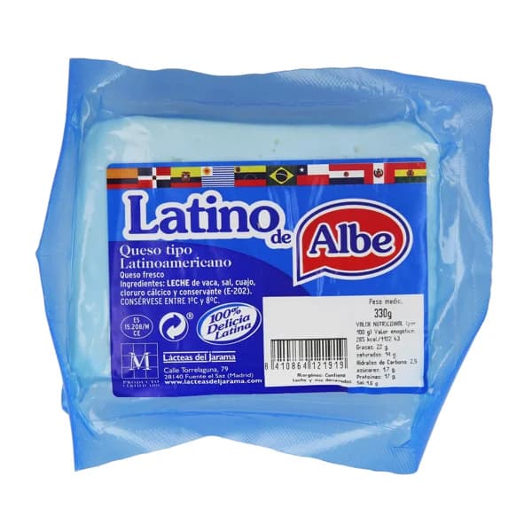 ALBE Queso tierno Latino ALBE 330 g. - 0.33 kg - Imagen del producto en Findit