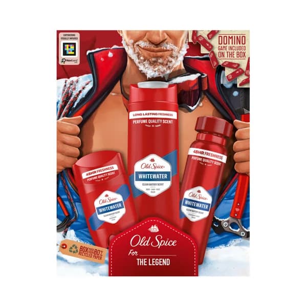 OLD SPICE Whitewater Estuche con gel de baño, desodorante en spray y en stick. - 1 ud - Imagen del producto en Findit