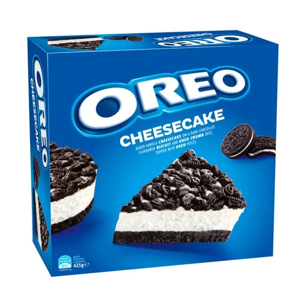 OREO Tarta de queso con bizcocho de vainilla con crema y trocitos de galletas de cacao 425 g. - 0.43 kg - Imagen del producto en Findit