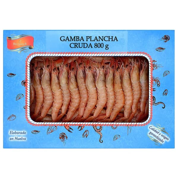 BRISAMAR Gamba plancha cruda y congelada 800 g. - 0.8 kg - Imagen del producto en Findit