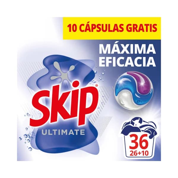 SKIP Ultimate Detergente en cápsulas higiene total 36 uds. - 1 ud - Imagen del producto en Findit