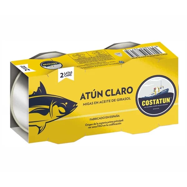 COSTATUN Migas de atún claro en aceite vegetal 2 x 80 gr. - 0.16 kg - Imagen del producto en Findit