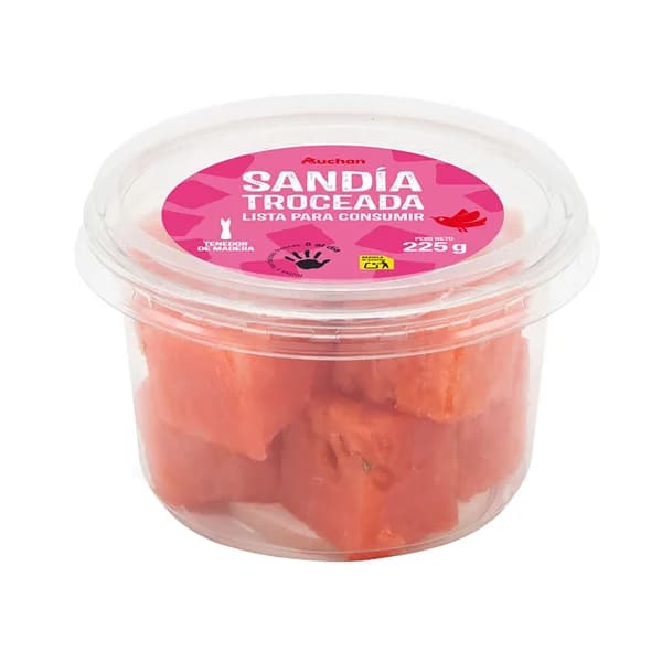 AUCHAN Sandía troceada 225 g Producto Alcampo. - 0.23 kg - Imagen del producto en Findit