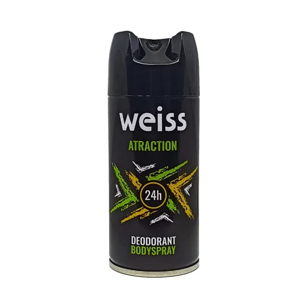 Desodorante en spray para hombre con protección antitranspirante hasta 24 horas WEISS Atraction 150 ml. - 0.15 l - Imagen del producto en Findit