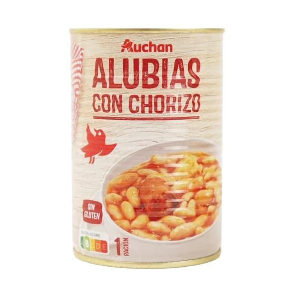 PRODUCTO ALCAMPO Alubias con chorizo PRODUCTO ALCAMPO 430 g. - 0.43 kg - Imagen del producto en Findit