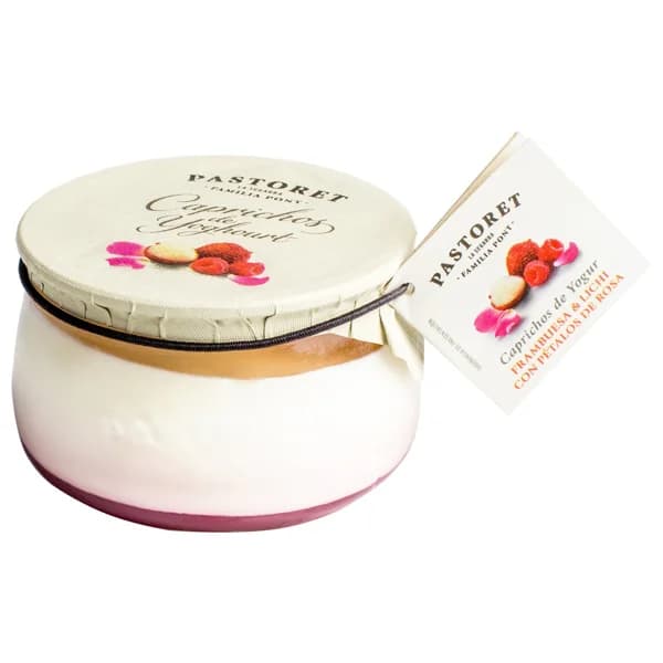 PASTORET Yogur con frambuesa, lichi y pétalos de rosa  Caprichos de yogur150 g. - 0.15 kg - Imagen del producto en Findit