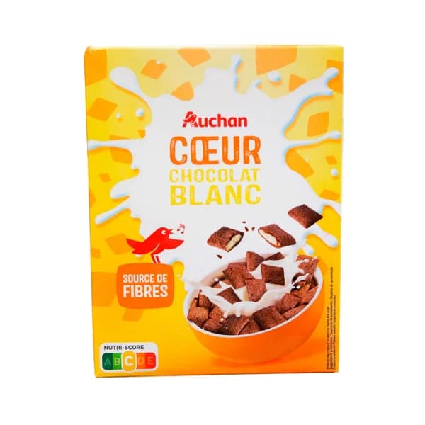 PRODUCTO ALCAMPO Cereales con chocolate, rellenos de chocolate blanco 400 g. - 0.4 kg - Imagen del producto en Findit