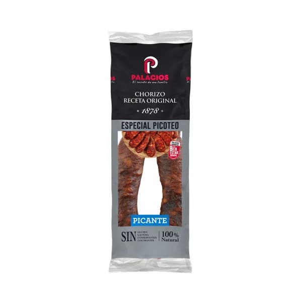 PALACIOS Chorizo picante extra, especial para picoteo PALACIOS 450 g. - 0.42 kg - Imagen del producto en Findit