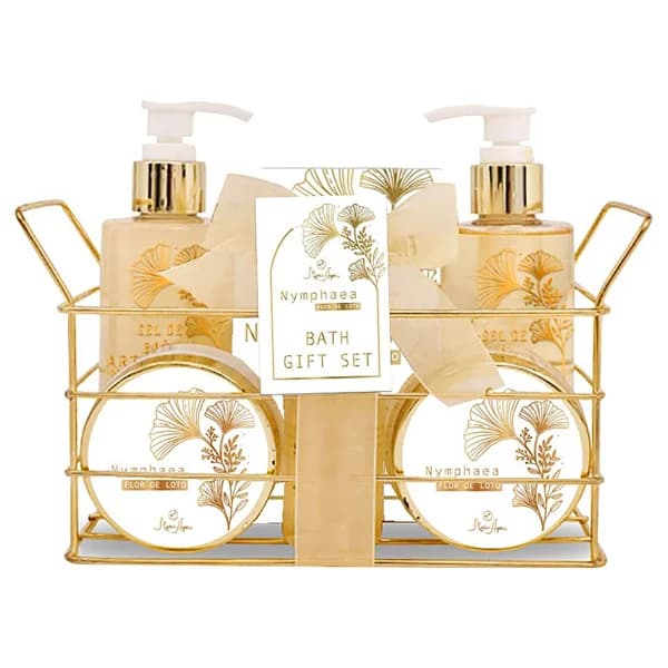 SHAUSA Cesta metálica con productos para el cuidado y la higiene corporal. - 1 ud - Imagen del producto en Findit