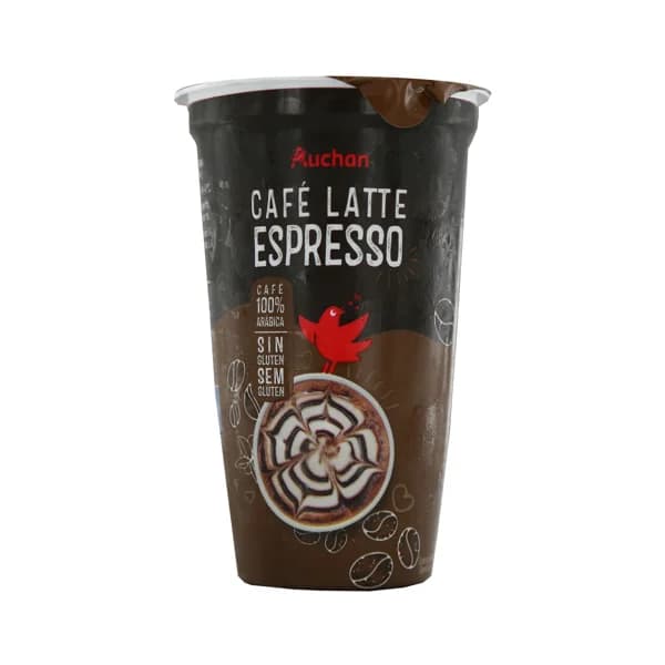 AUCHAN Bebida de café 100% arábica (espresso) con leche 250 ml. Producto Alcampo - 0.25 l - Imagen del producto en Findit