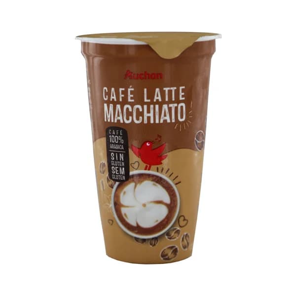 AUCHAN Bebida de café 100% arábica con un toque de leche (Macchiato) 250 ml. Producto Alcampo - 0.25 l - Imagen del producto en Findit