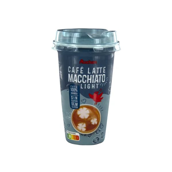 AUCHAN Bebida de café 100% arábica con un toque de leche desnatada (Macchiato light) 250 ml. Producto Alcampo - 0.25 l - Imagen del producto en Findit
