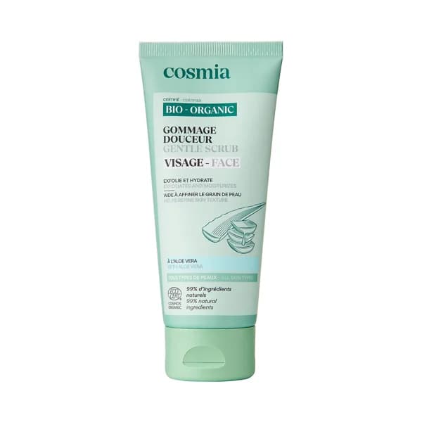 COSMIA Bio Exfoliante facial hidratante con extracto de aloe vera ecológico, para todo tipo de pieles 100 ml. - 0.1 l - Imagen del producto en Findit
