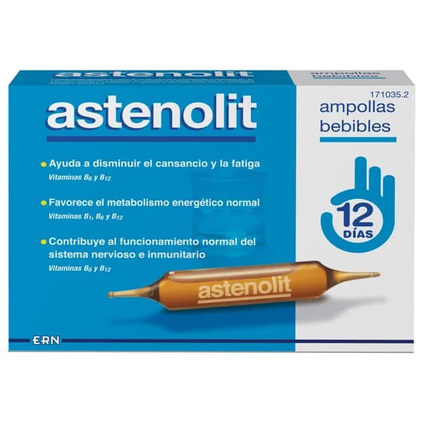 ASTENOLIC Complemento nutricional que ayuda a disminuir el cansancio 12 x 10 ml. - 1 ud - Imagen del producto en Findit