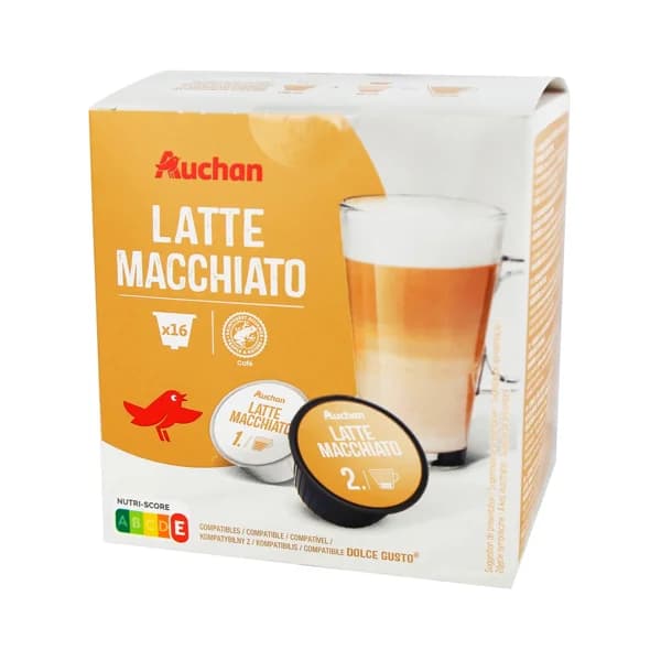 PRODUCTO ALCAMPO Café en cápsulas Latte Macchiato 16 uds. - 0.19 kg - Imagen del producto en Findit