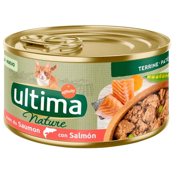 ULTIMA Latitas de comida para gato con salmón 85 g. - 0.09 kg - Imagen del producto en Findit