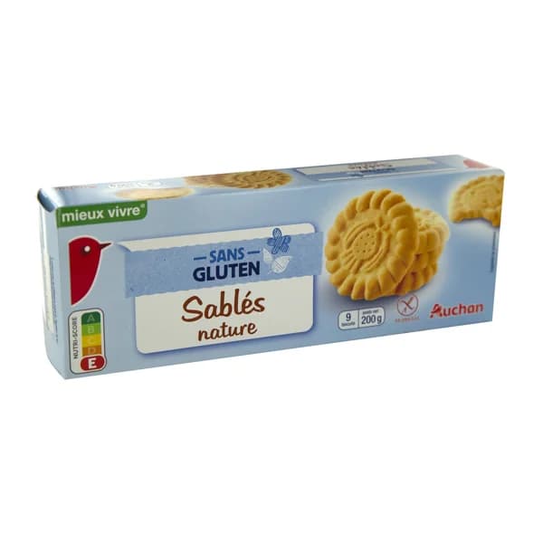 PRODUCTO ALCAMPO Galletas de mantequilla Sablés, sin gluten PRODUCTO ALCAMPO 200 g. - 0.2 kg - Imagen del producto en Findit