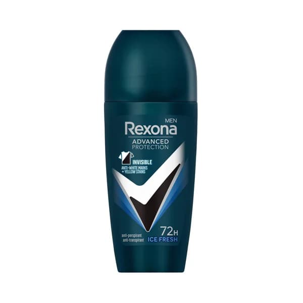 REXONA Men advanced protection ice fresh Desodorante roll on para hombre, que no deja manchas en la ropa 50 ml. - 0.05 l - Imagen del producto en Findit