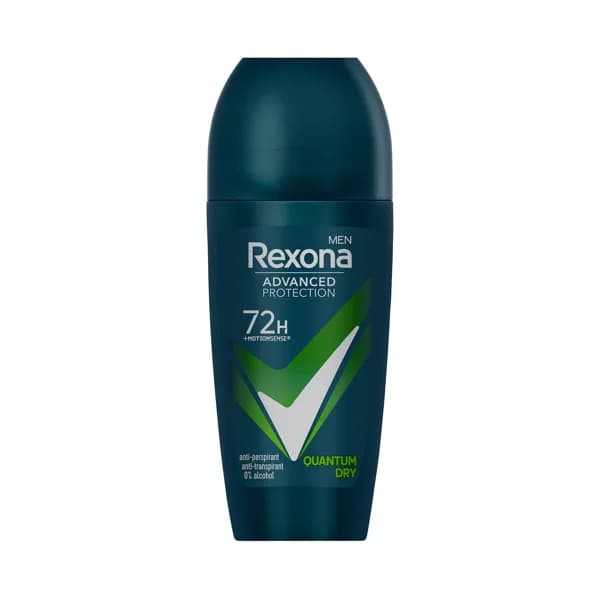 REXONA Desodorante roll on para hombre, con protección antitranspirante hasta 72 horas REXONA Men advanced protection quantum dry 50 ml. - 0.05 l - Imagen del producto en Findit