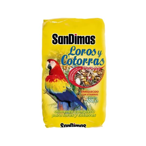 SANDIMAS Alimento para loros y cotorras SANDIMAS bolsa de 700 gr, - 0.7 kg - Imagen del producto en Findit