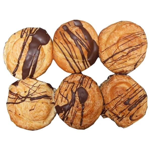 Mini ensaimadas de chocolate, 6 unds. - 0.24 kg - Imagen del producto en Findit