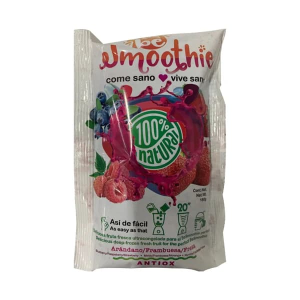 BESMOOTHIE Fruta ultracongelada (arándanos, frambuesa y fresa), ideal para realizar Smoothies BESMOOTHIE Antiox 150 g. - 0.15 kg - Imagen del producto en Findit