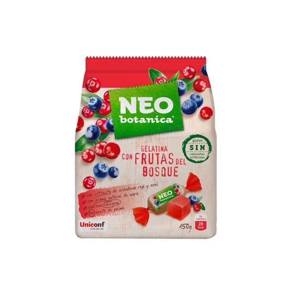 NEO Gelatina con frutas del Bosque (caramelos) NEO BOTÁNICA 150 g. - 0.15 kg - Imagen del producto en Findit