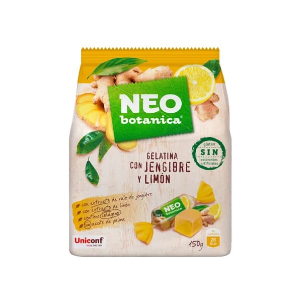 NEO Gelatina con jengibre y limón (caramelos) NEO BOTÁNICA 150 g. - 0.15 kg - Imagen del producto en Findit