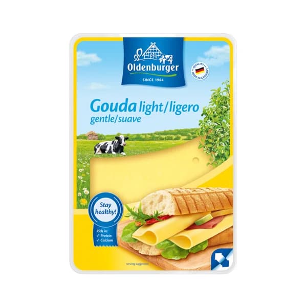 OLDENBURGUER Queso lonchas Gouda light OLDENBURGUER 200 g. - 0.2 kg - Imagen del producto en Findit