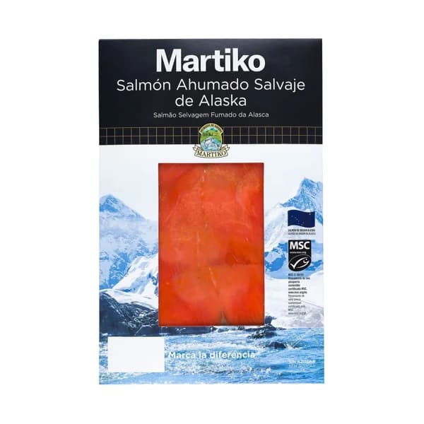 MARTIKO Salmón salvaje de Alaska ahumado MARTIKO 80 gr. - 0.08 kg - Imagen del producto en Findit