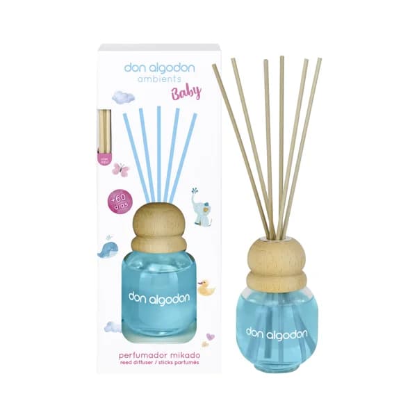 DON ALGODÓN Ambients baby Ambientador perfumador de varillas (Mikado), con fragancia original 60 ml. - 0.06 l - Imagen del producto en Findit