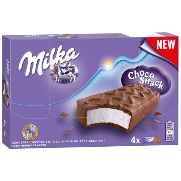 MILKA Barritas de chocolate con leche MILKA 4 x 32 g. - 0.13 kg - Imagen del producto en Findit
