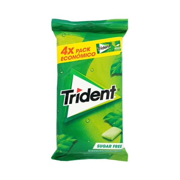 TRIDENT Chicles clorofila TRIDENT FRESH pack 4 x 56 g. - 0.06 kg - Imagen del producto en Findit