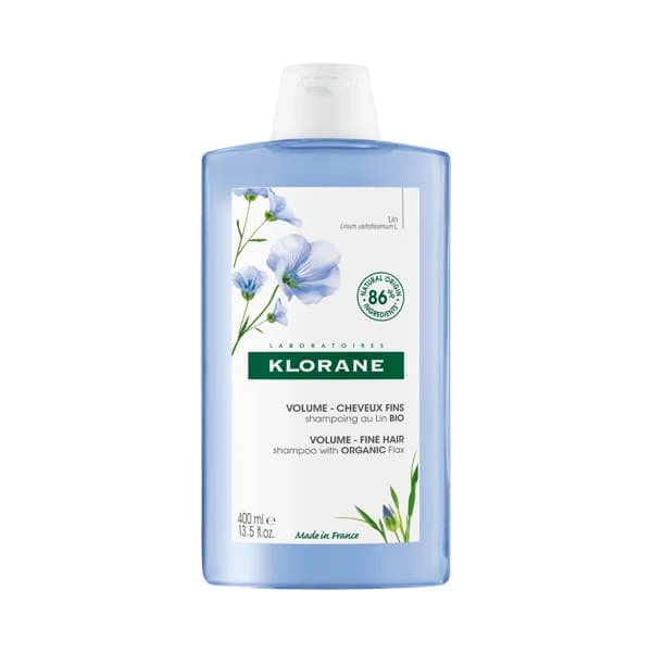 KLORANE Champú voluminizador con lino Bio para cabellos finos 400 ml. - 0.4 l - Imagen del producto en Findit