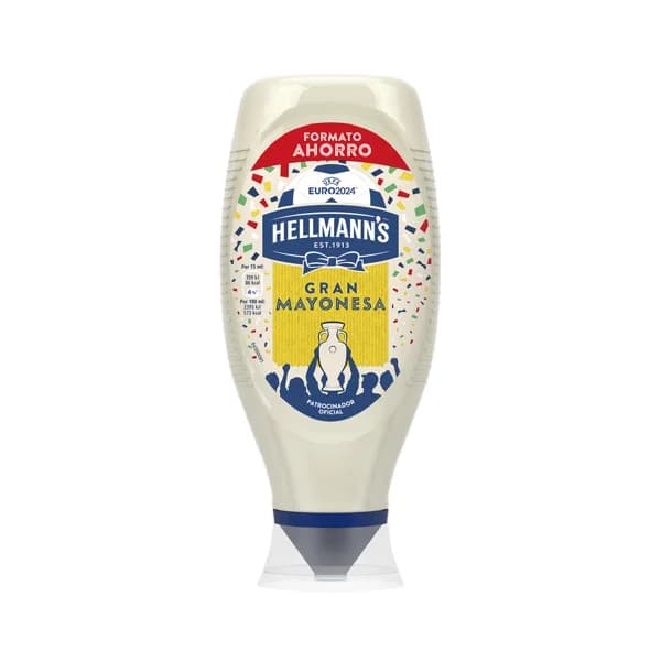 HELLMANN'S Salsa mayonesa en formato bote bocabajo 750 ml. - 0.75 l - Imagen del producto en Findit