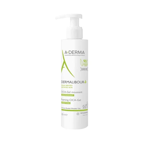 A.DERMA  Dermalibour + CICA gel espumoso purificante, para pieles irritadas y frágiles 200 ml. - 0.2 l - Imagen del producto en Findit
